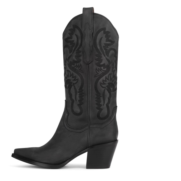 JEFFREY CAMPBELL DAGGET WESTERN BOOT BLACK SIZE 10 - Picture 3 of 5